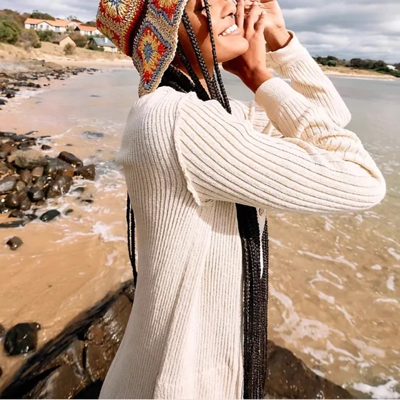 Free People Free Fall Sweater Maxi Dress - Ivory - Picture 2 of 9